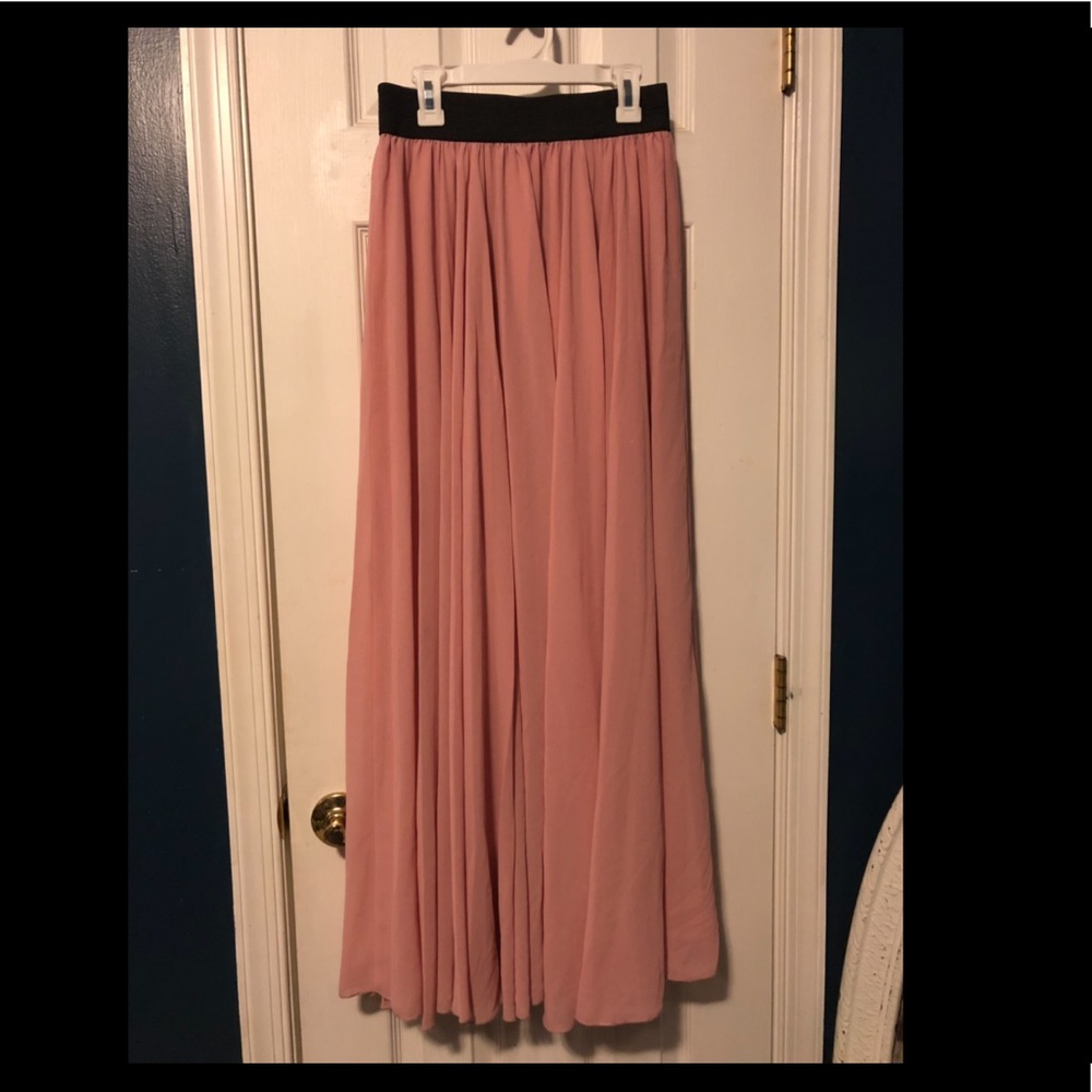 Chiffon maxi skirt